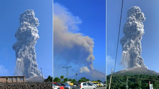 Shpërthen vullkani Sakurajima, njëri nga më aktivet