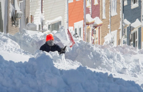 Stuhi e fortë bore godet Newfoundland-in lindor të Kanadasë