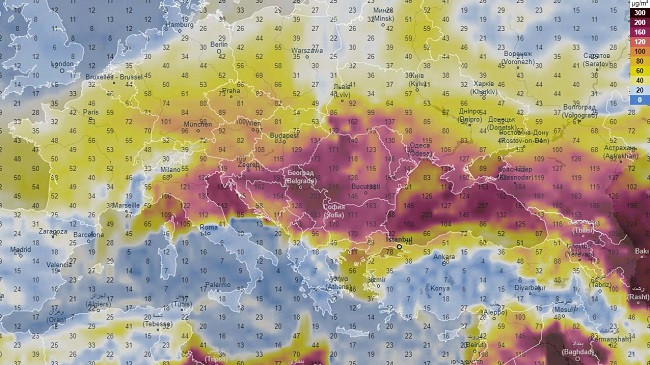 Vlera shumë të larta të grimcave helmuese në ajër në Evropë dhe Ballkan