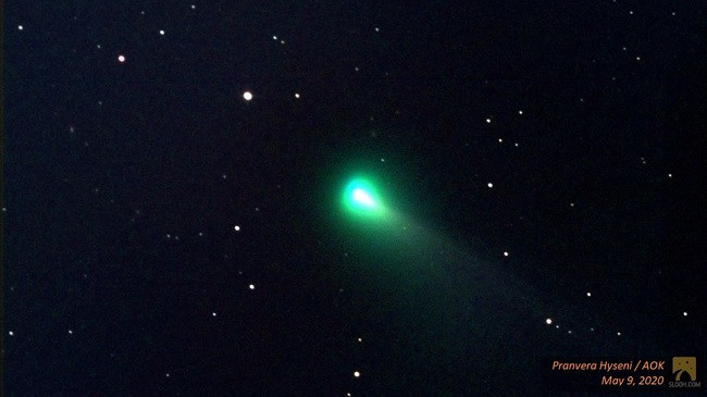 Astronomja kosovare kap pamje të Jupiterit dhe kometës ‘SWAN’