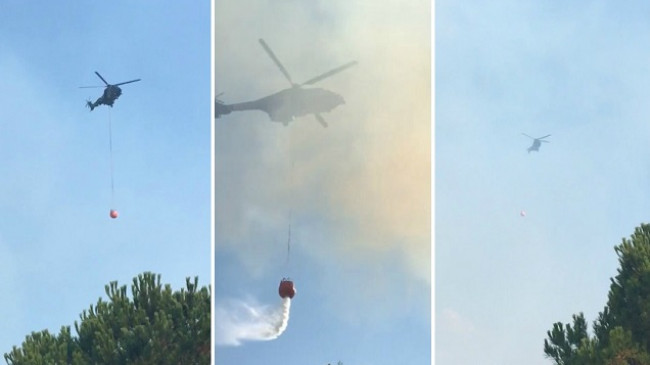 Zjarri mes Mallakastrës dhe Roskovecit, helikopteri ‘Cougar’ i Forcave Ajrore nis operacionin për shuarjen e flakëve