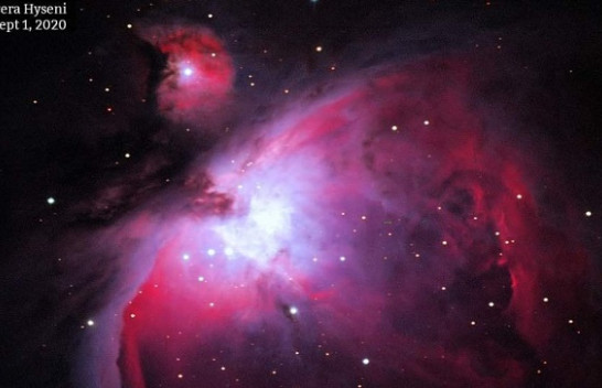 Astronomia Pranvera Hyseni sjell pamje të mjegullnajës së Orionit