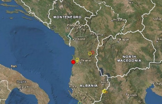 Regjistrohen lëkundje tërmeti në Shqipëri