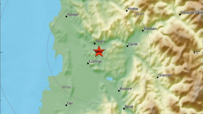 Sërish dridhet toka në Shqipëri