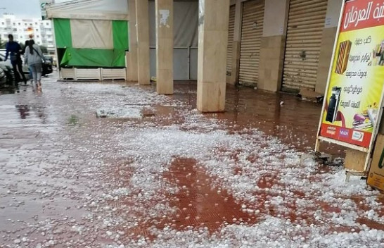 Mot i pazakontë në Marok, stuhi breshëri ‘pushton’ brigjet e Rabatit [Foto]