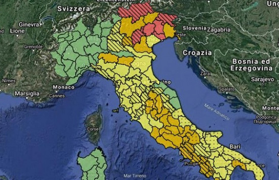 Alarm i kuq në Itali, pritet të goditet nga stuhi shiu dhe bore