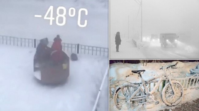 Shkolla i dërgon fëmijët në shtëpi prej temperaturave minus 40 °C, ata dalin jashtë për të luajtur në dëborë