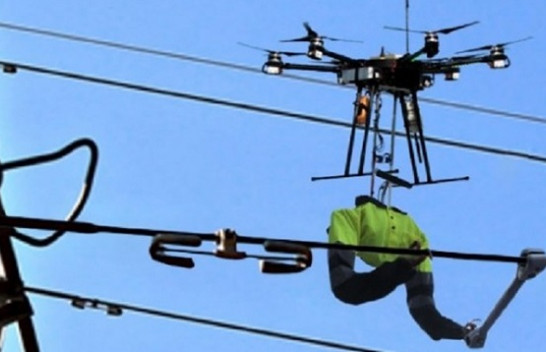 Dron për mirëmbajtjen e linjave të energjisë [Video]