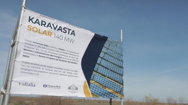 Nis jetësimi i projektit të Parkut Fotovoltaik të Karavastasë, më i madhi për energjinë diellore në rajon