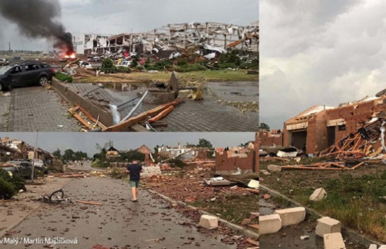 Pamje si në luftë, tornado e fuqishme godet Çekinë [Foto]