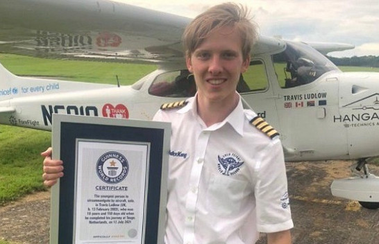 Piloti 18-vjeçar thyen rekordin Guinness