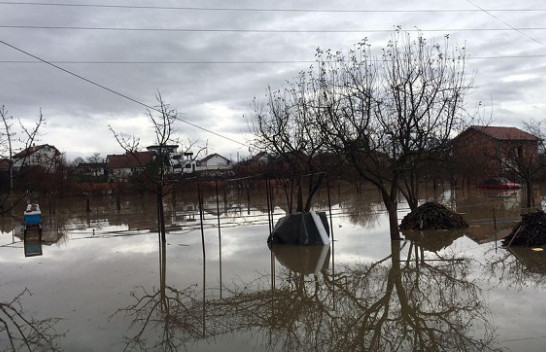 Vërshime në Gllamnik të Podujevës