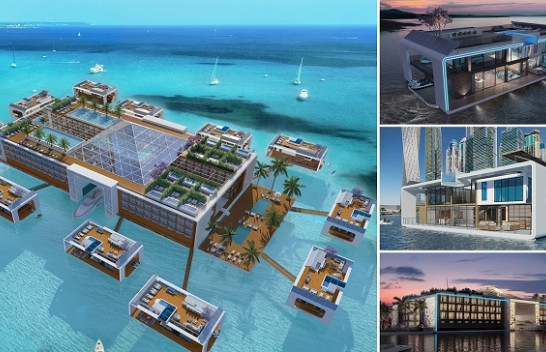 Në foto: Hoteli i mrekullueshëm lundrues me vila luksoze do të ndërtohet në Dubai