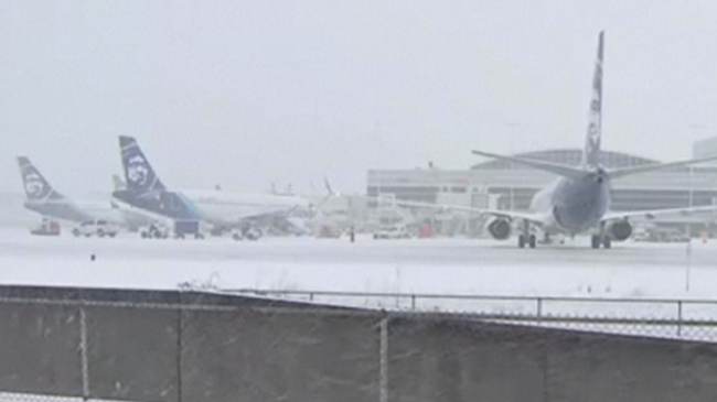 Stuhia e borës anulon fluturimet në aeroportin e Seattle në SHBA
