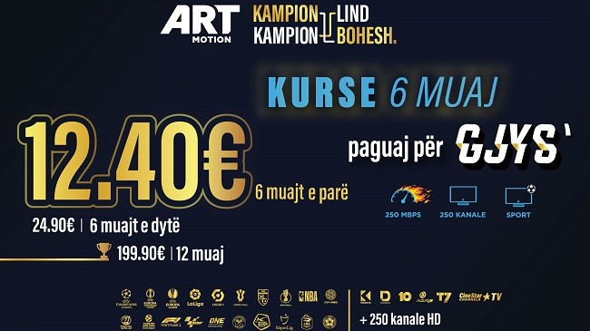 Ofertë befasuese në mes të janarit nga Artmotion!