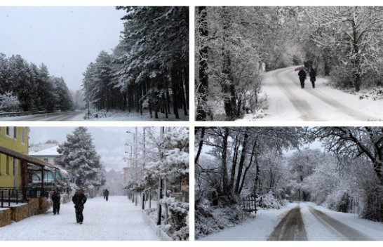Në fotografi: Bulqiza nën petkun e dëborës