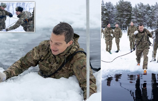 Aventurieri sfidon ujin e ngrirë në temperatura -35 gradë Celsius në Arktik