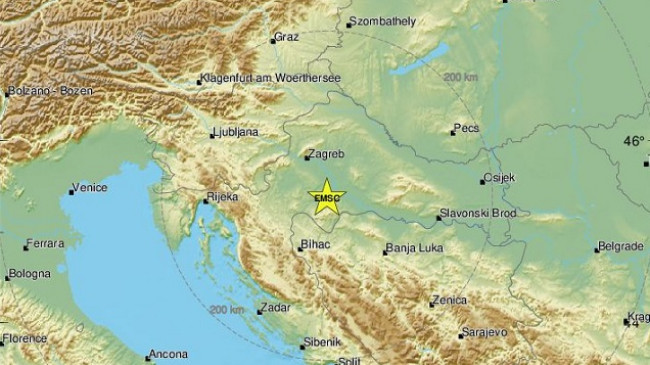Një tërmet 3.7 ballë godet Kroacinë