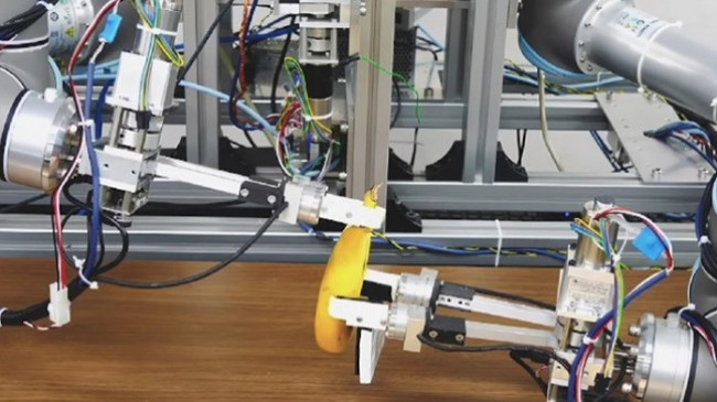 Shkencëtarët nga Tokio prezantuan një robot që mund të qërojë një banane [Video]