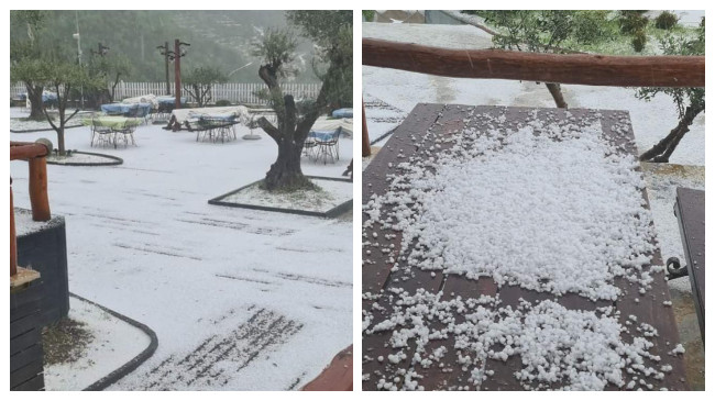 'Çmendet' moti: Breshër i madh në Tiranë