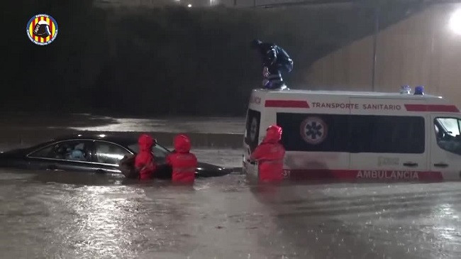 Rekord reshje shiu në Valencia të Spanjës