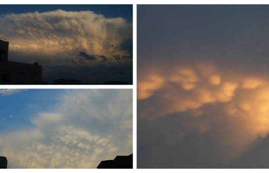 Valë qielli nëpër retë Mammatus mbi Prishtinë [Foto]