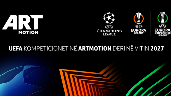 Artmotion ripërtërinë marrëveshjen - Champions League, Europa League, Conference League deri në vitin 2027