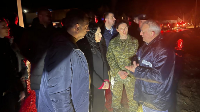 Presidentja Osmani viziton disa komuna të prekura nga vërshimet