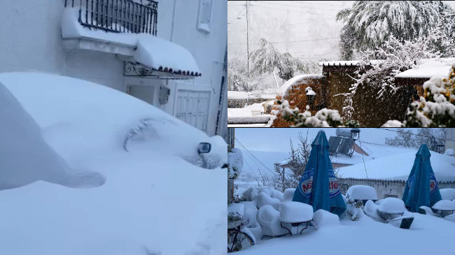 Greqia goditet nga reshjet e borës dhe erërave të fuqishme