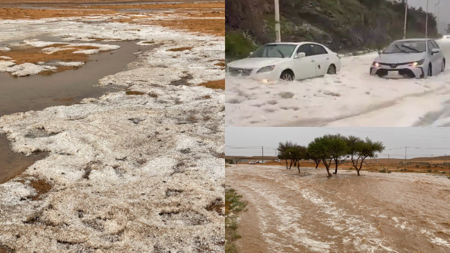 Stuhi bore dhe breshër i rrallë godet rajonin Al Baha të Arabisë Saudite
