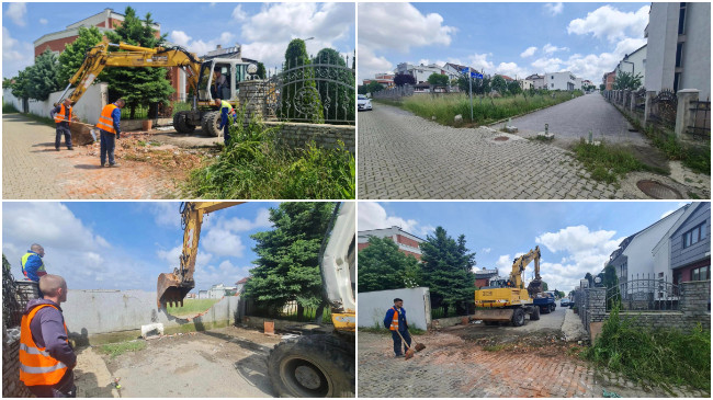 Komuna e Prishtinës në aksion, lirohen disa rrugë në lagjen Qëndresa/ FOTO