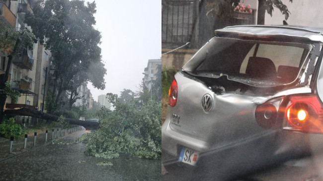 Ja çka bëri stuhia në Shkup