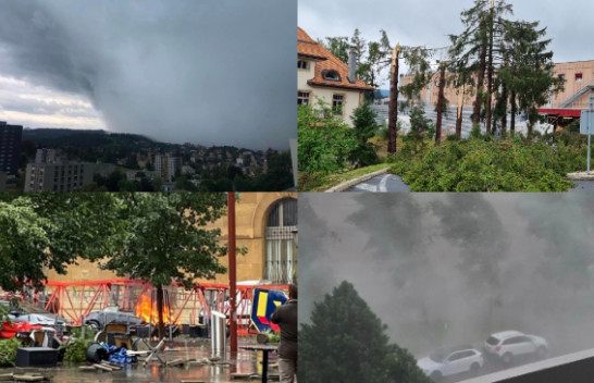 Tornado shkatërruese godet Zvicrën, ka të vdekur dhe të lënduar