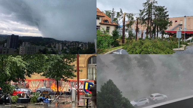 Tornado shkatërruese godet Zvicrën, ka të vdekur dhe të lënduar