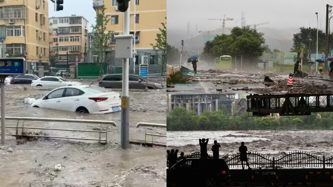 Reshjet ekstreme të shiut përmbytin Pekinin, raportohet për viktima dhe të zhdukur