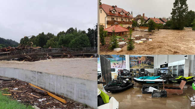 Përmbytjet shkaktojnë dëme të jashtëzakonshme në Slloveni