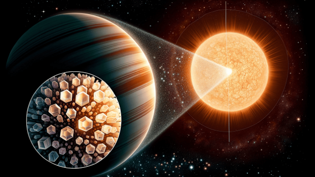 Gurë kristali në qiell: Teleskopi James Webb zbulon kuarcin në atmosferën e një ekzoplaneti