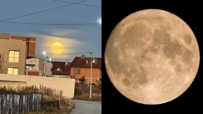 Madhështore! Hëna e plotë shndritë mbi Kosovë/ FOTO