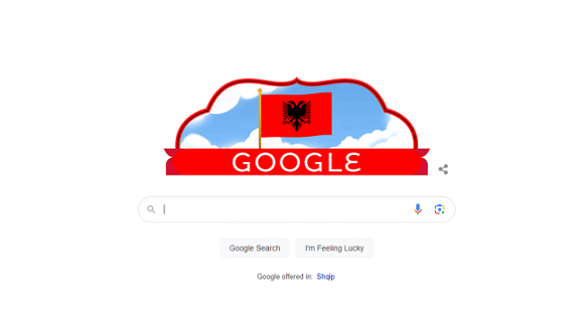 Google 'valëvit' flamurin shqiptar