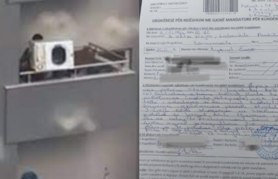 Gjobitet me 200 euro personi që hodhi rrobalarësen nga ballkoni